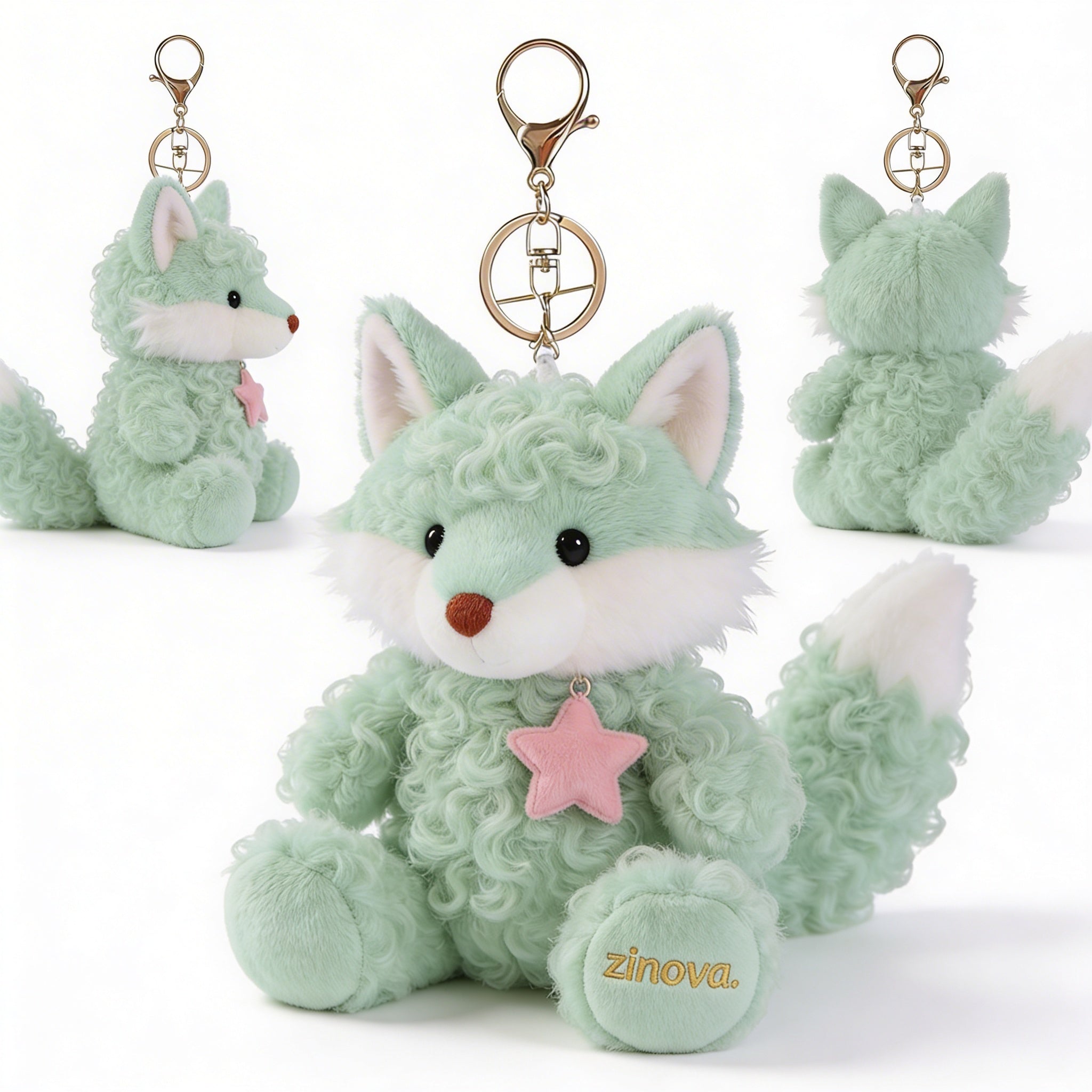 zinova® Tiny Fluff Guardian Plush Keychain – Turn Your Daily Errands into Magical Adventures with Your Pocket-Sized Fuzzy Sidekick!