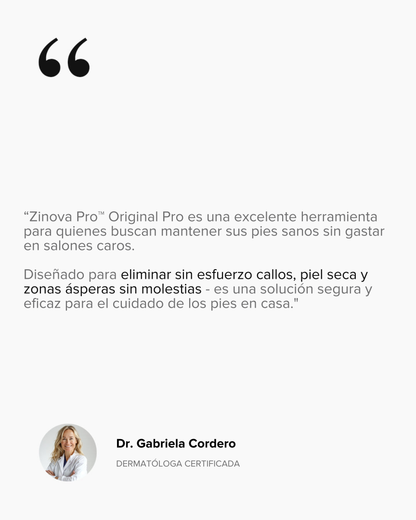 Zinova Pro™ Original - Elimina Piel Seca y Callos Duros en 5 Minutos